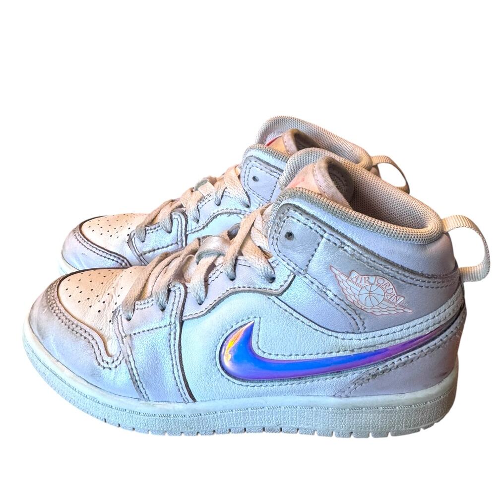 Nike Air Jordan 1 Mid SE Girls 13C Barely Grape Pink Iridescent IM4420-500
